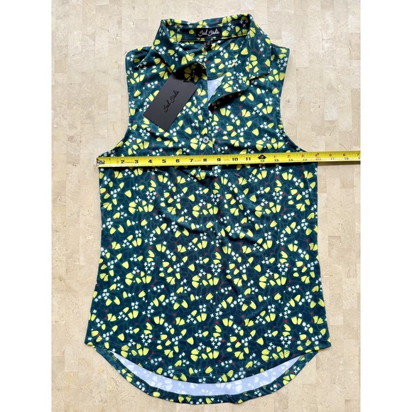Bad Birdie NWT Women's XS Golf Tennis Shirt Top sleeveless Augusta Masters $84 - Picture 4 of 9